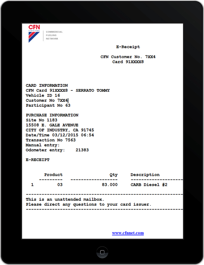 Company Gas Card Policy Template