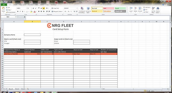 fuel card order form