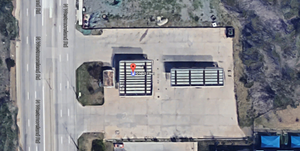 dallas truck stop arial photo